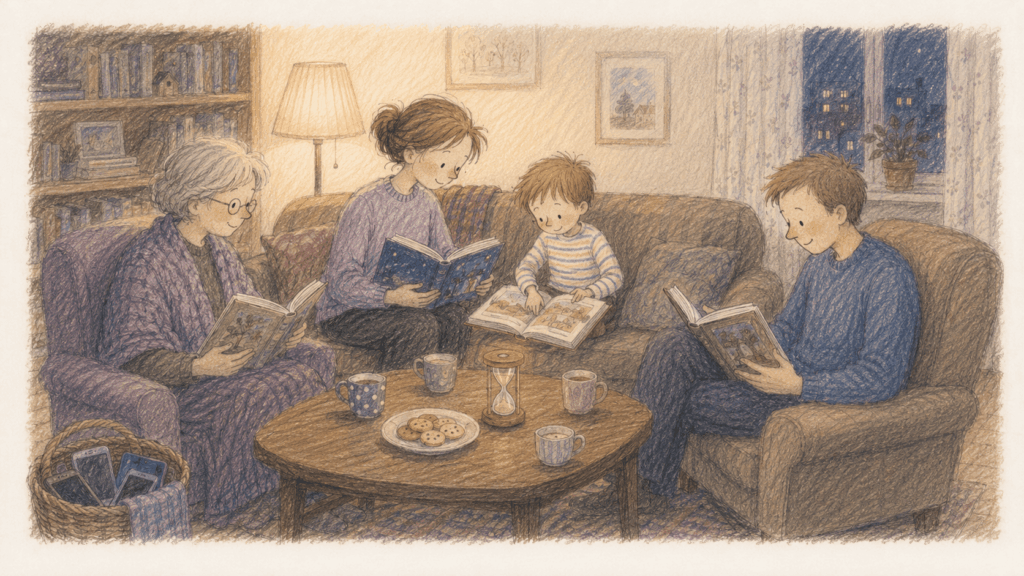 Сценарий 5. Семейный книжный клуб на 15 минут